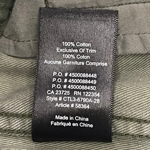 TNA Alix High Waisted Elastic Cuff Camo Print Ankle Jogger Pants Green Small EUC - Picture 11 of 11